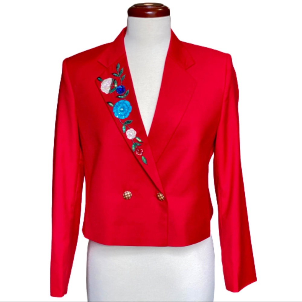 Double press crop jacket/coat